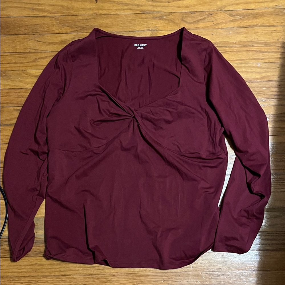 Old Navy Women's Deep Red Top